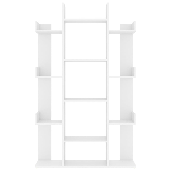 Bryson Wooden Bookcase With 13 Compartments In White