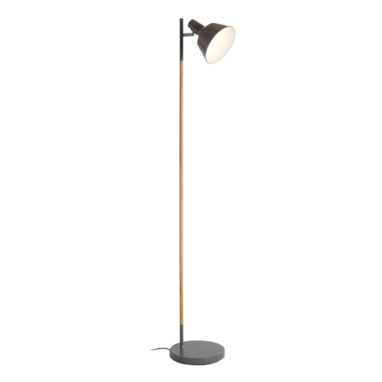 Bryton Grey Metal Floor Lamp With Natural Wood Stand_3