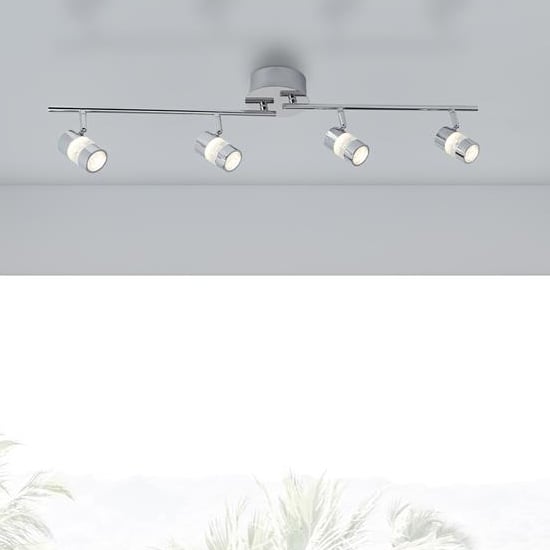 Product photograph of Bubbles Led 4 Lights Bathroom Spotlight In Chrome from Furniture in Fashion