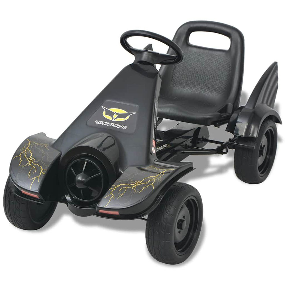 Buckeye Kids Pedal Go-Kart With Adjustable Seat Comfort - Black