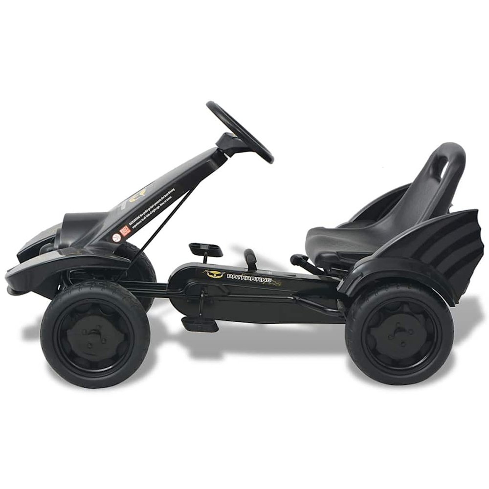 Buckeye Kids Pedal Go-Kart With Adjustable Seat Comfort - Black