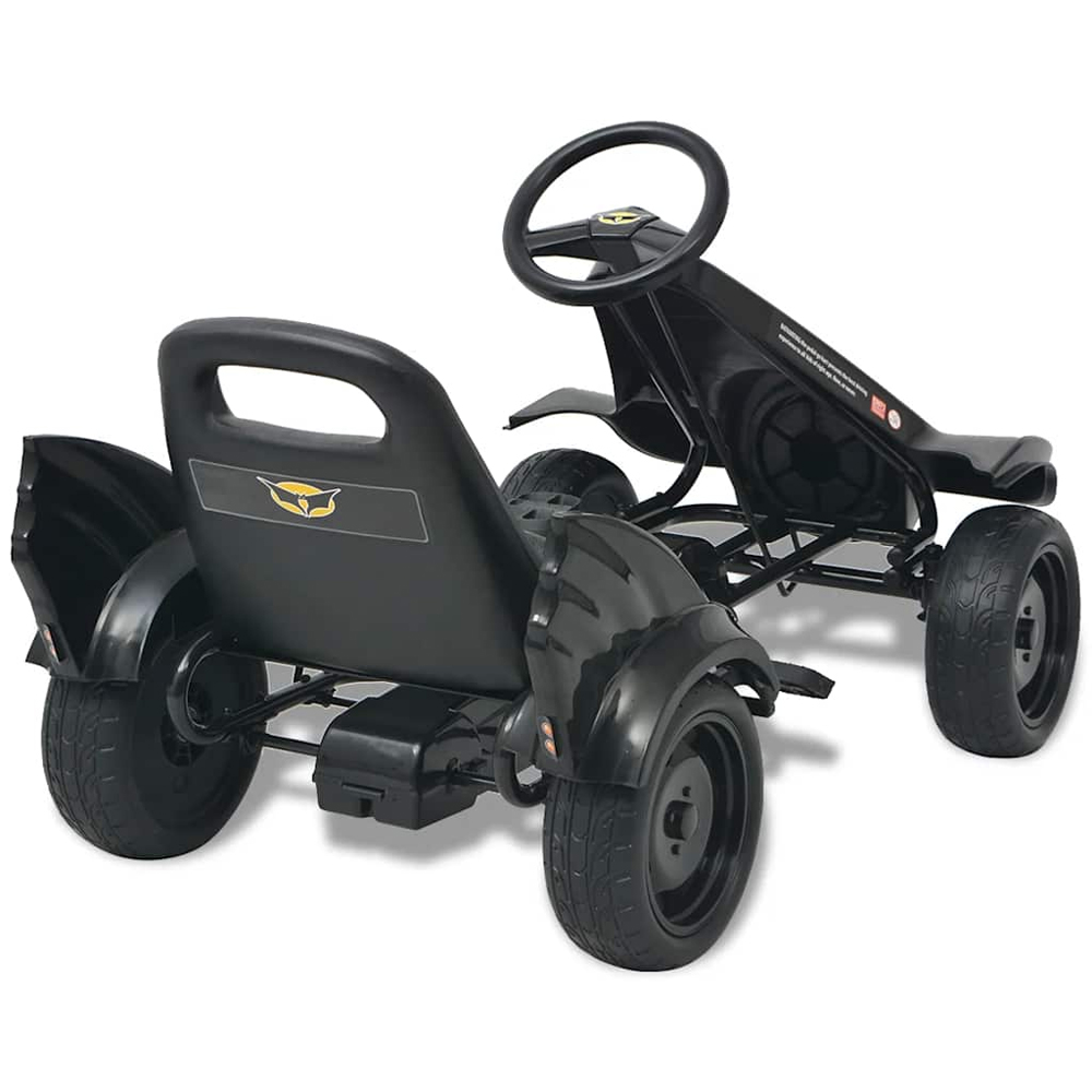 Buckeye Kids Pedal Go-Kart With Adjustable Seat Comfort - Black