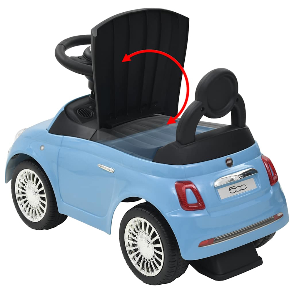 Buckeye Plastic Kids Fiat 500 Ride-on Car - Blue Black