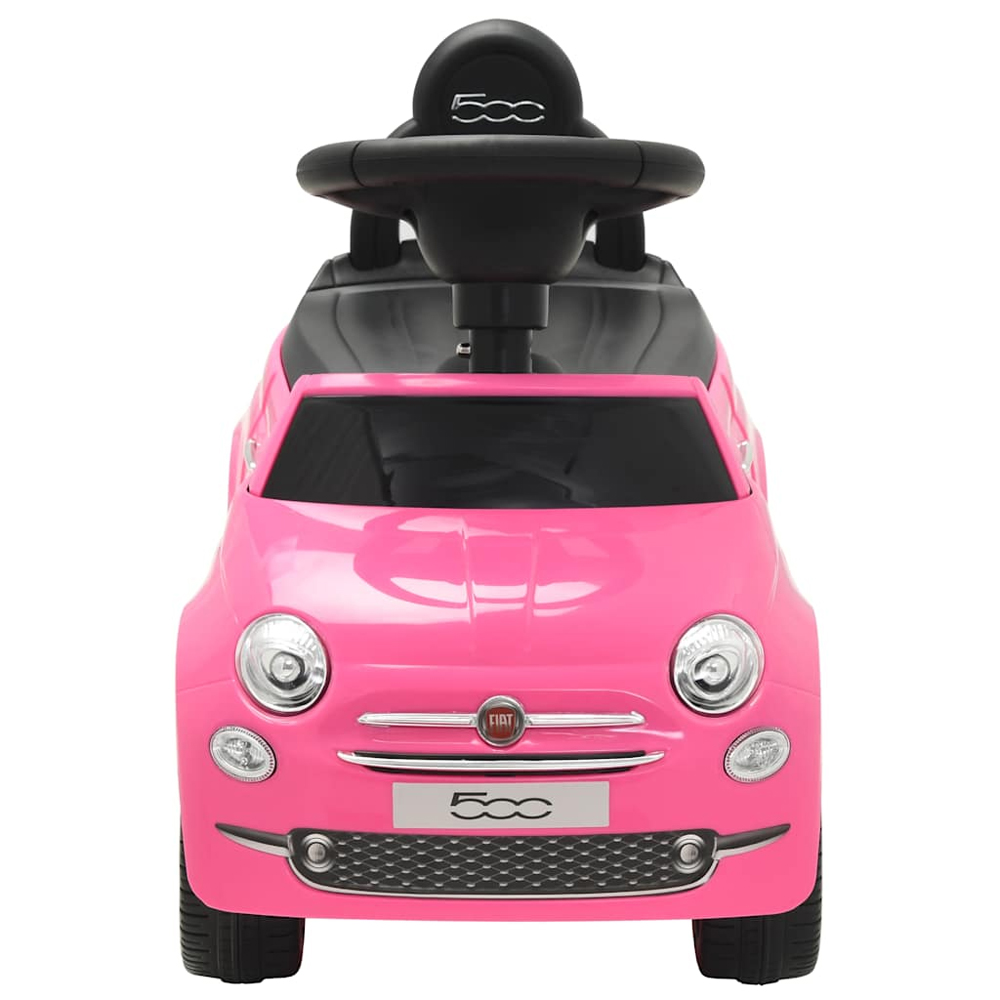 Buckeye Plastic Kids Fiat 500 Ride-on Car - Pink Black