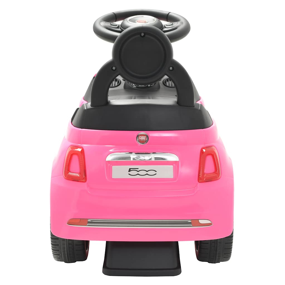 Buckeye Plastic Kids Fiat 500 Ride-on Car - Pink Black