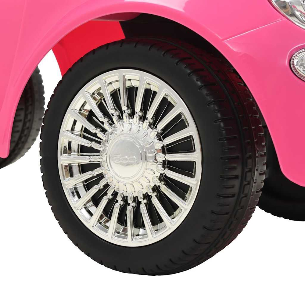 Buckeye Plastic Kids Fiat 500 Ride-on Car - Pink Black