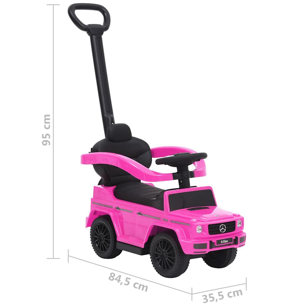 Buckeye Plastic Kids Push Walk G63 Car - Pink Black