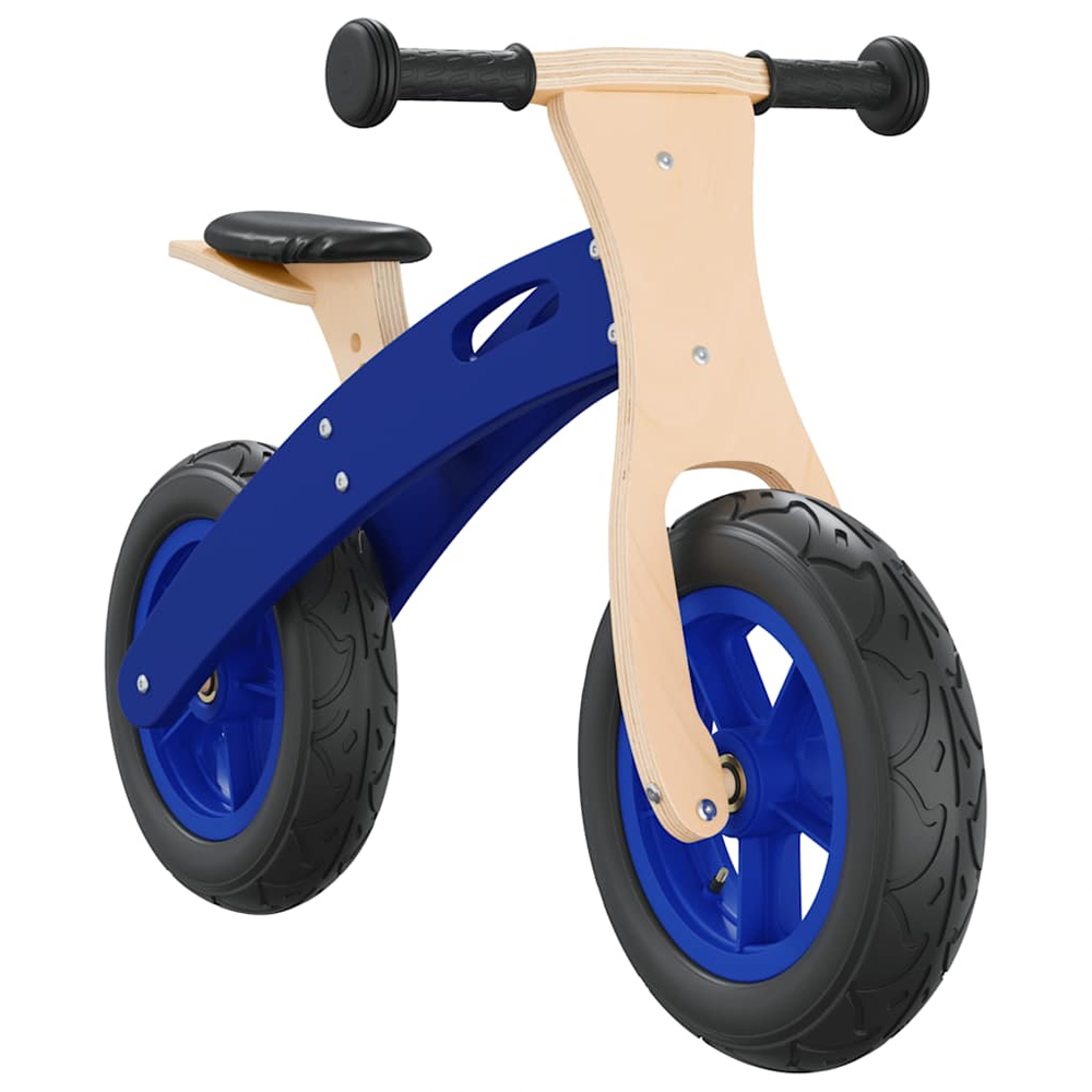 Buckeye Plywood Balance Bike With Air Tyres For Kids - Blue