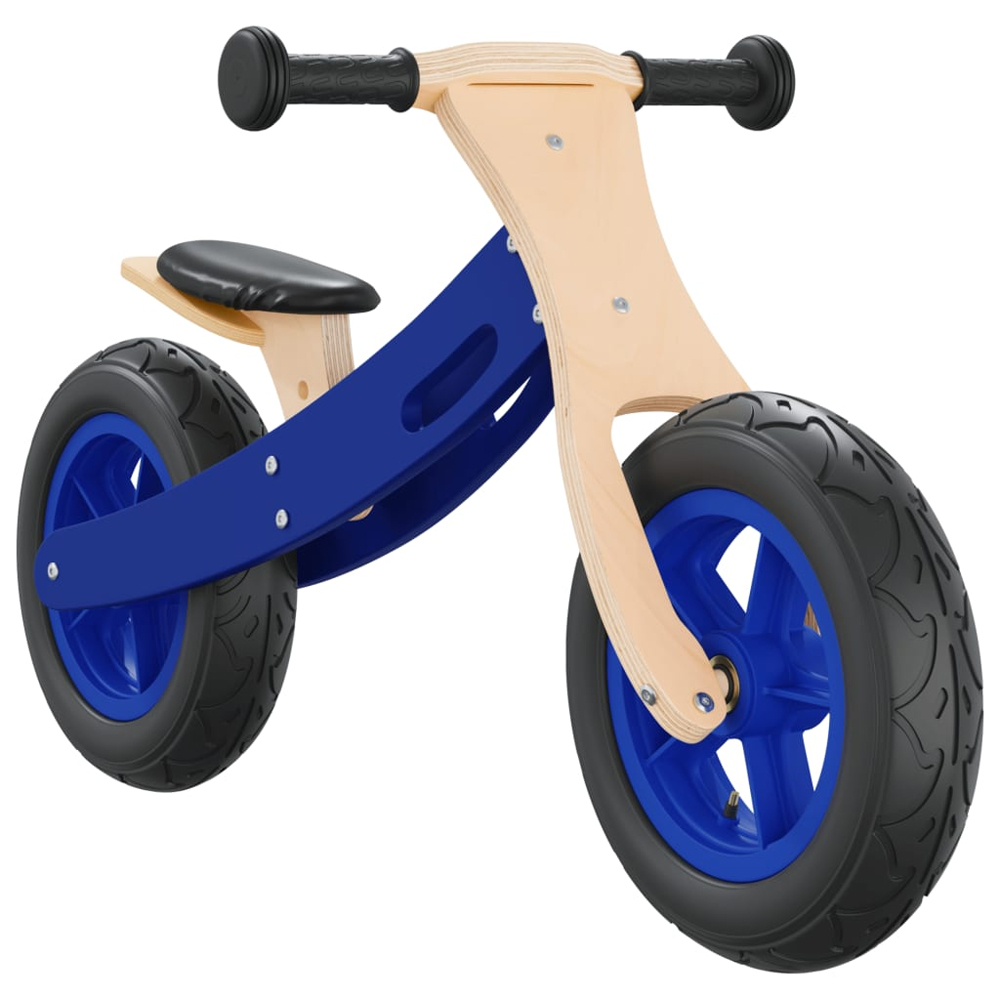 Buckeye Plywood Balance Bike With Air Tyres For Kids - Blue