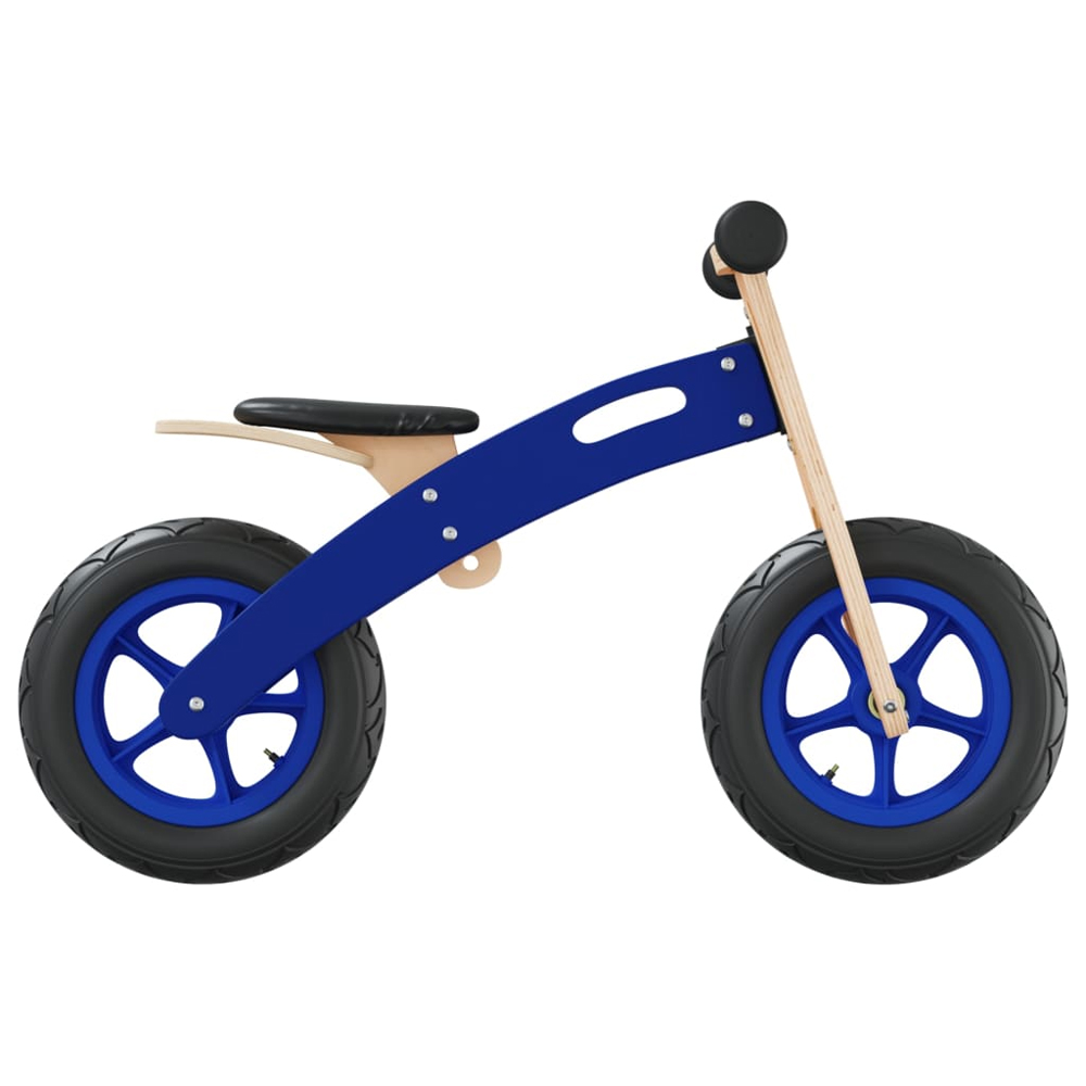 Buckeye Plywood Balance Bike With Air Tyres For Kids - Blue