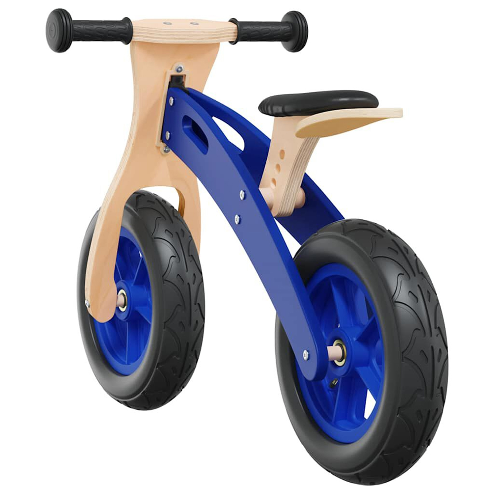Buckeye Plywood Balance Bike With Air Tyres For Kids - Blue