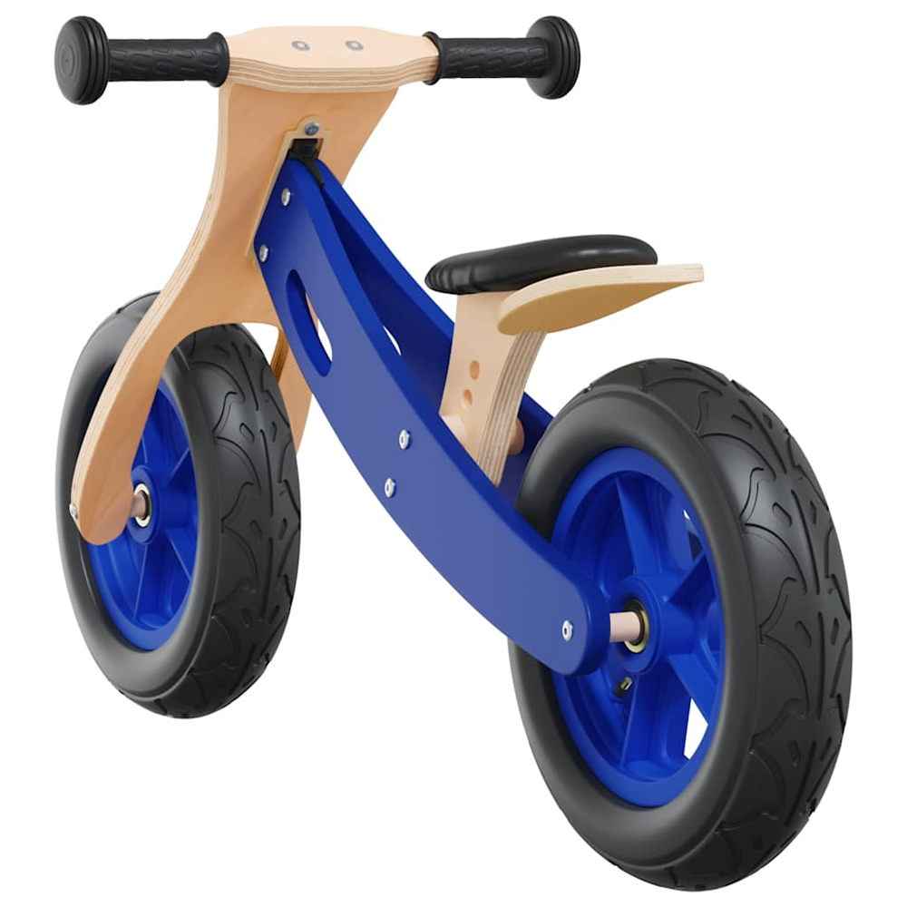 Buckeye Plywood Balance Bike With Air Tyres For Kids - Blue