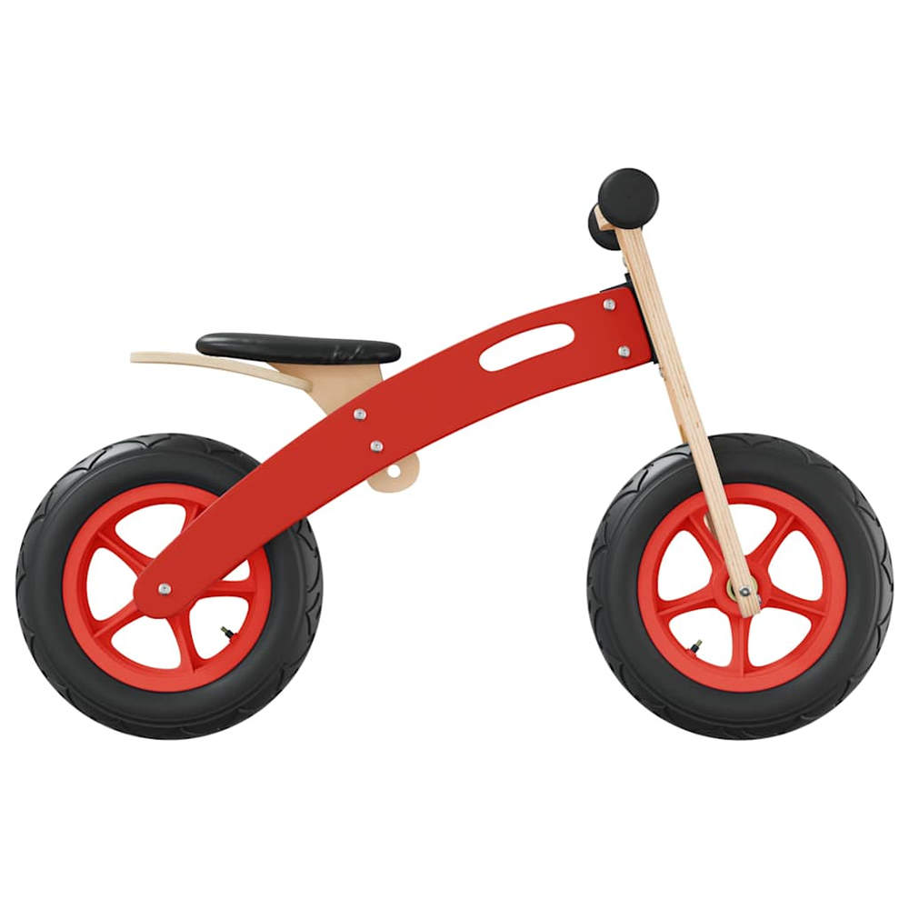 Buckeye Plywood Balance Bike With Air Tyres For Kids - Red