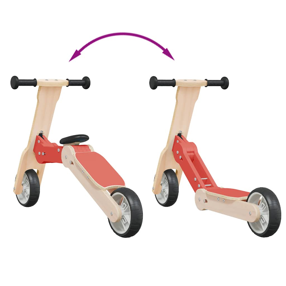Buckeye Plywood Kids 2-in-1 Scooter - Red