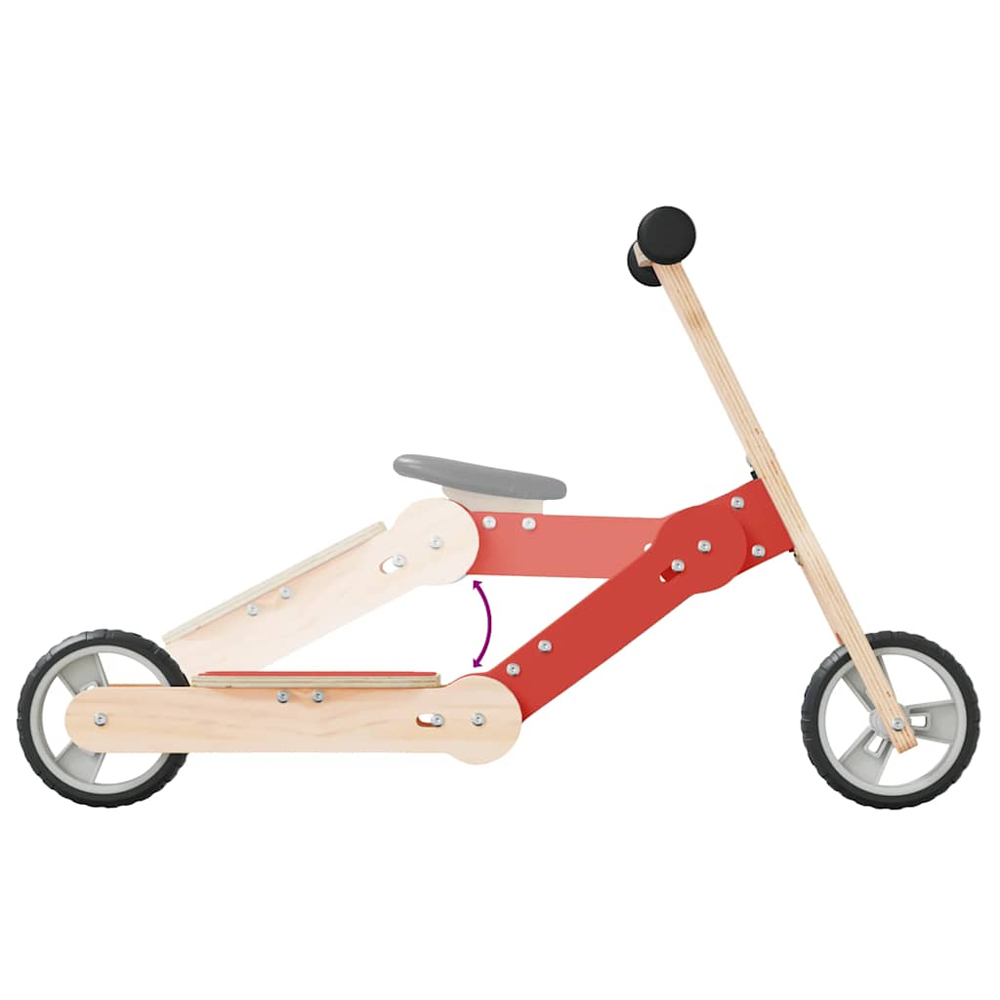 Buckeye Plywood Kids 2-in-1 Scooter - Red