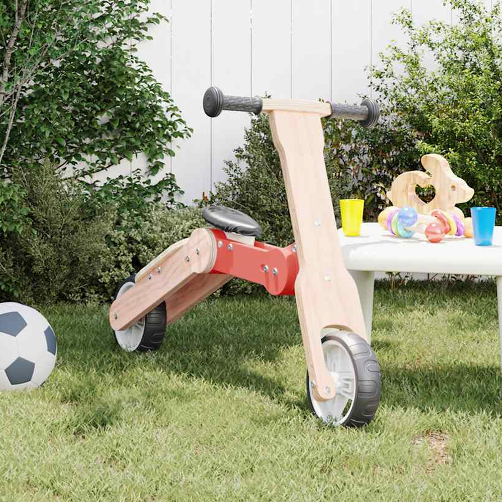 Buckeye Plywood Kids 2-in-1 Scooter - Red
