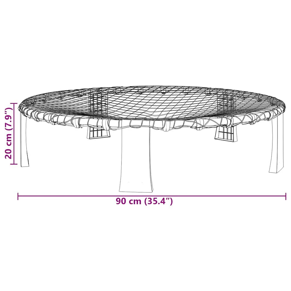 Buckeye Polyester Roundnet Set of 3 Balls With Extra Pump - Blue Black