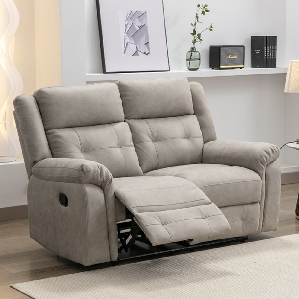 Budva Fabric Recliner 3+1+1 Seater Sofa Set - Light Grey