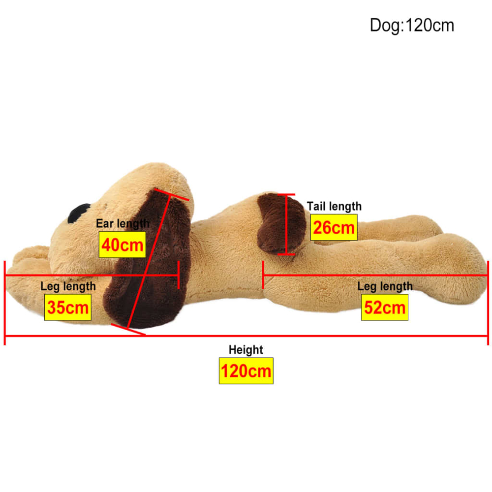 Bulverde 120cm Polyester Plush Dog Cuddly Toy - Brown