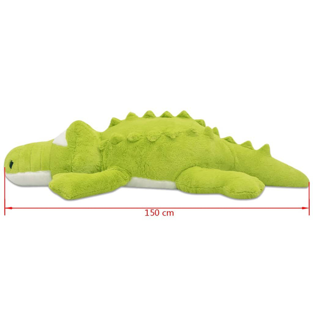 Bulverde 150cm Polyester Plush Crocodile Cuddly Toy - Green