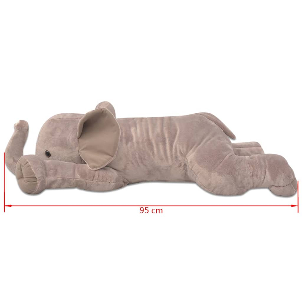 Bulverde 95cm Polyester Plush Elephant Cuddly Toy - Grey
