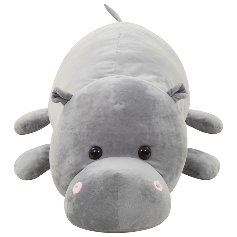 Bulverde Polyester Plush Hippo Cuddly Toy - Grey