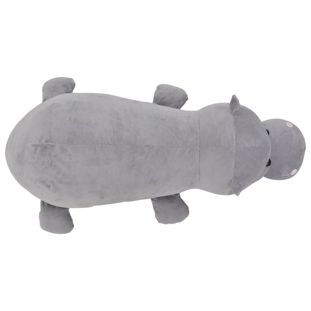 Bulverde Polyester Plush Hippo Cuddly Toy - Grey