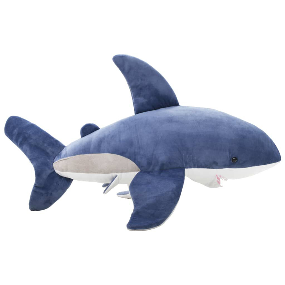 Bulverde Polyester Plush Shark Cuddly Toy - Blue And White