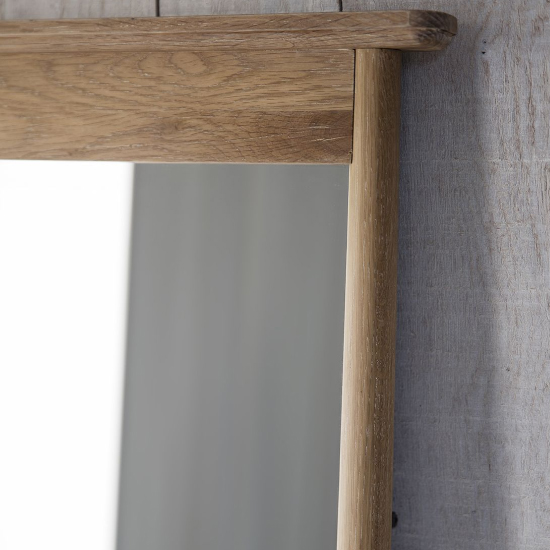 Burbank Cheval Mirror In Oak Wooden Frame Furniture in Fashion