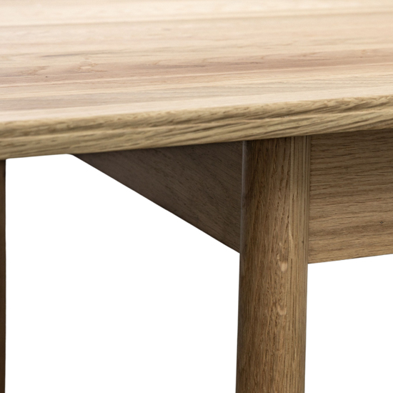 Burbank Extending Oak Wood Dining Table In Oak