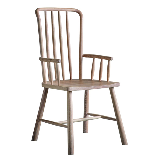 Burbank Oak Wood Carver Dining Chairs In Pair_2