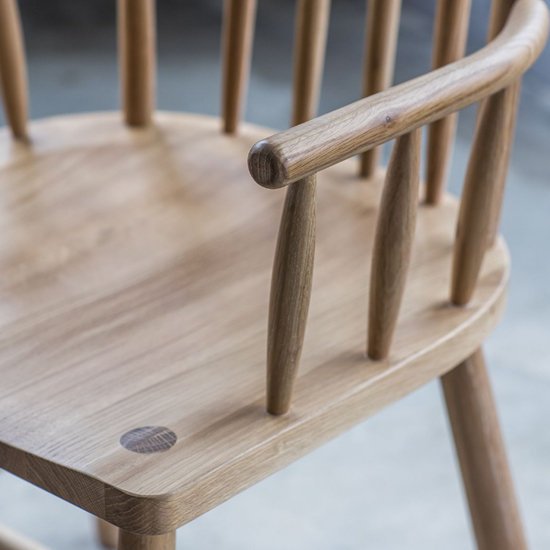 Burbank Oak Wood Carver Dining Chairs In Pair_4
