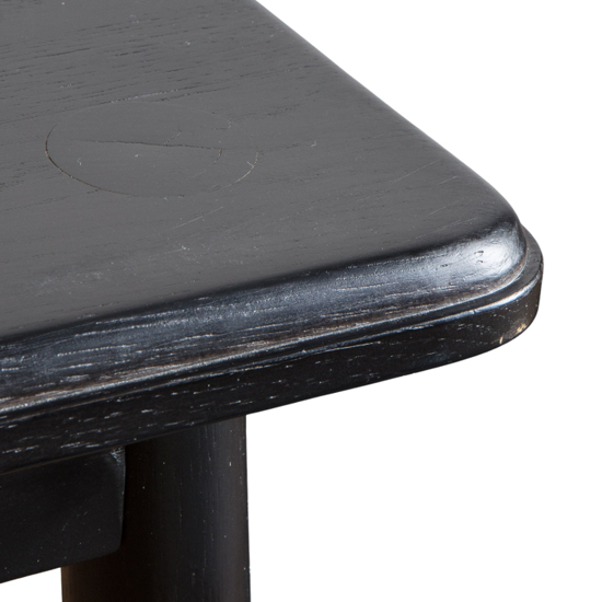 Burbank Oak Wood Dining Bench In Black_3