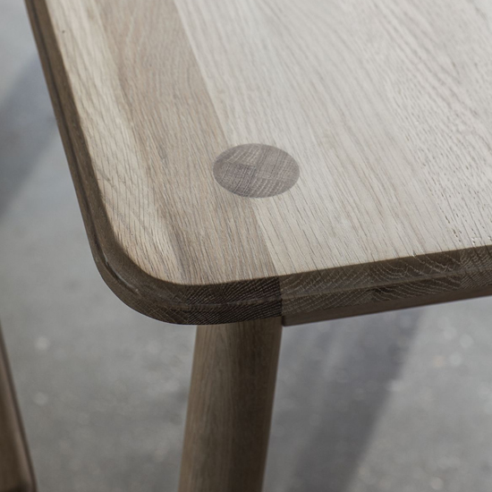 Burbank Oak Wood Dining Bench In Oak