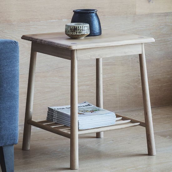 Read more about Burbank oak wood side table in oak