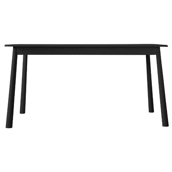 Photo of Burbank rectangular wooden dining table in black