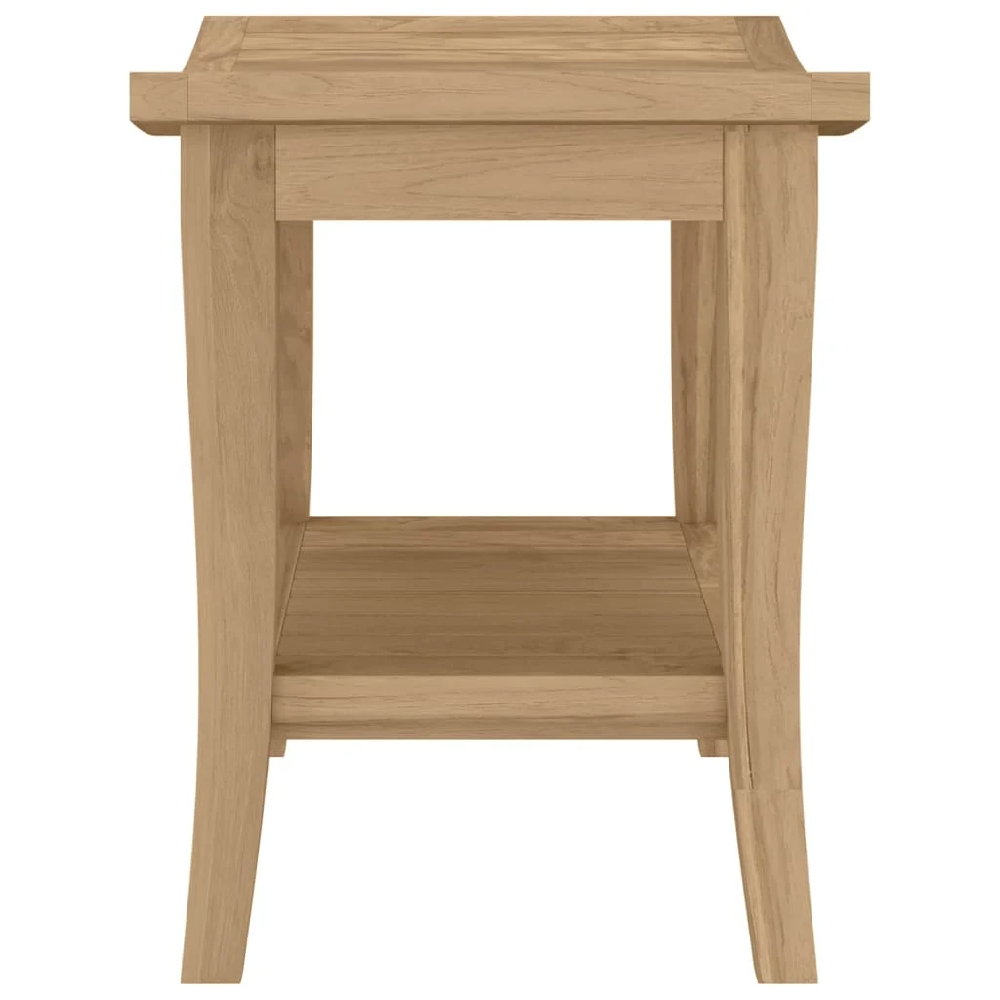 Burbank Wooden Bathroom Side Table In Teak