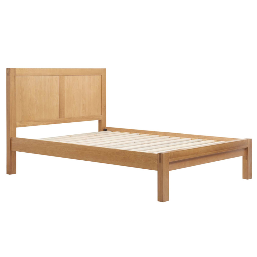 Burbank Wooden Double Bed In Oak