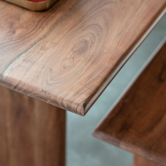 Burden Rectangular Small Wooden Dining Table In Natural