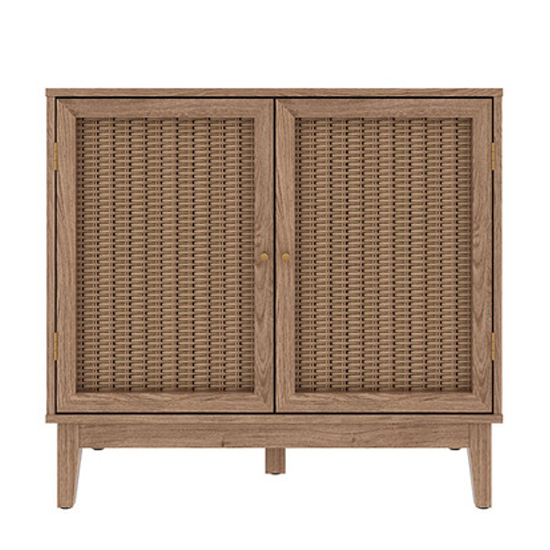 Burdon Wooden Sideboard With 2 Doors In Oak