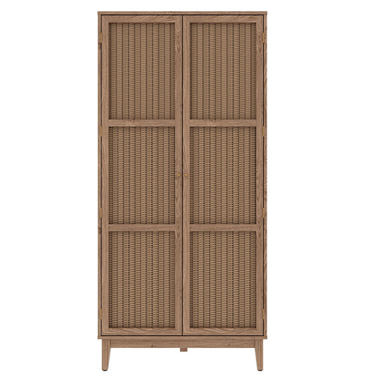Burdon Wooden Wardrobe With 2 Doors In Oak_2