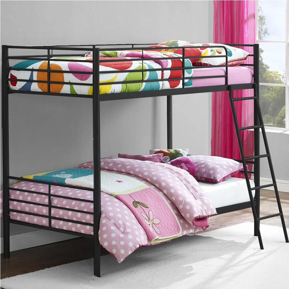 Burg Metal Children Bunk Bed In Black