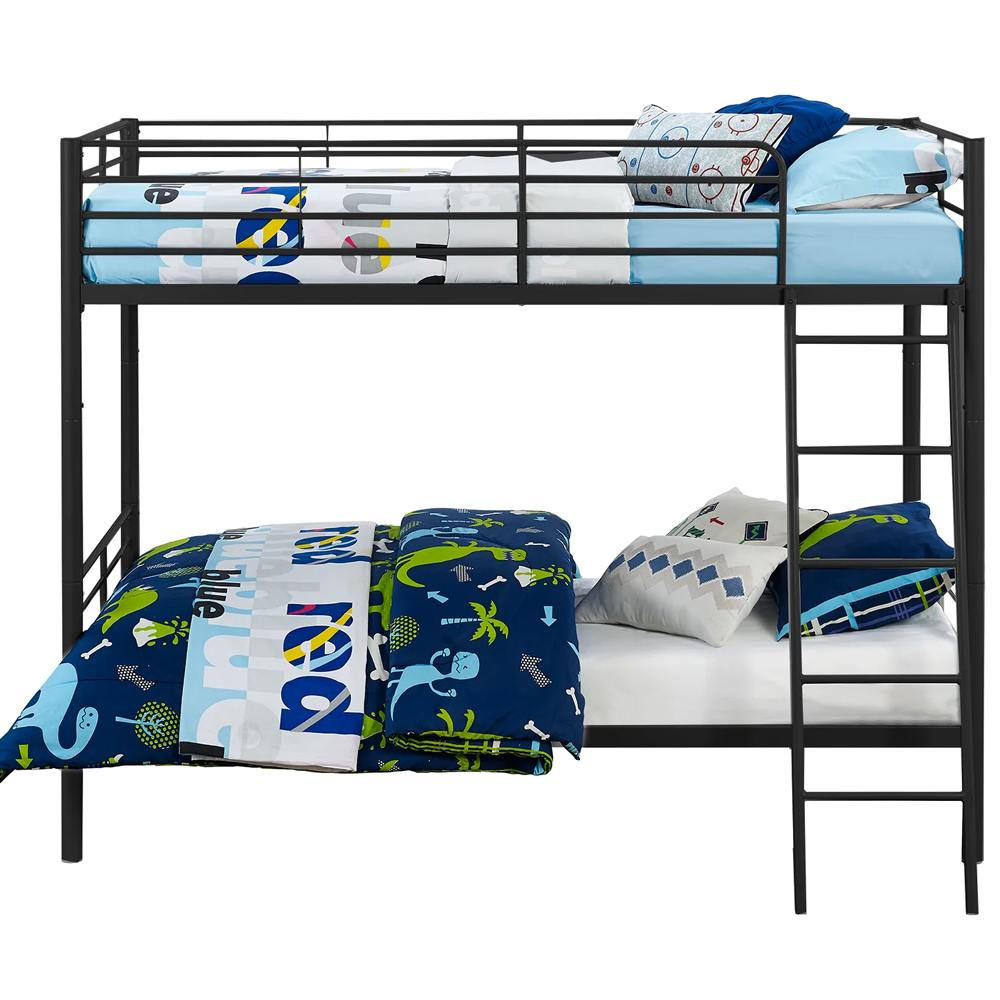 Burg Metal Children Bunk Bed In Black