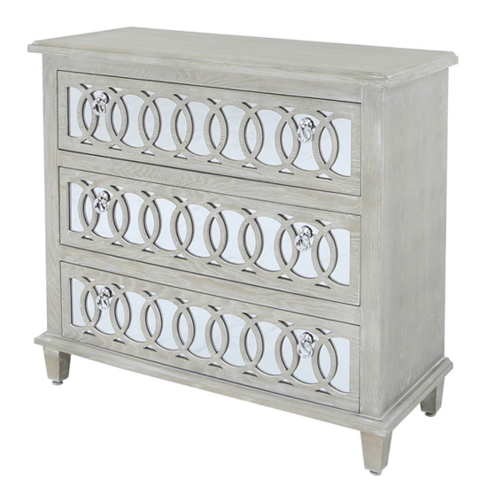 Burley Mirrored Chest Of 3 Drawers In Natural Furniture in Fashion