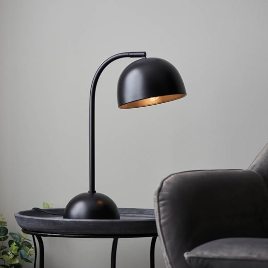 Photo of Burlington domed task table lamp in matt black