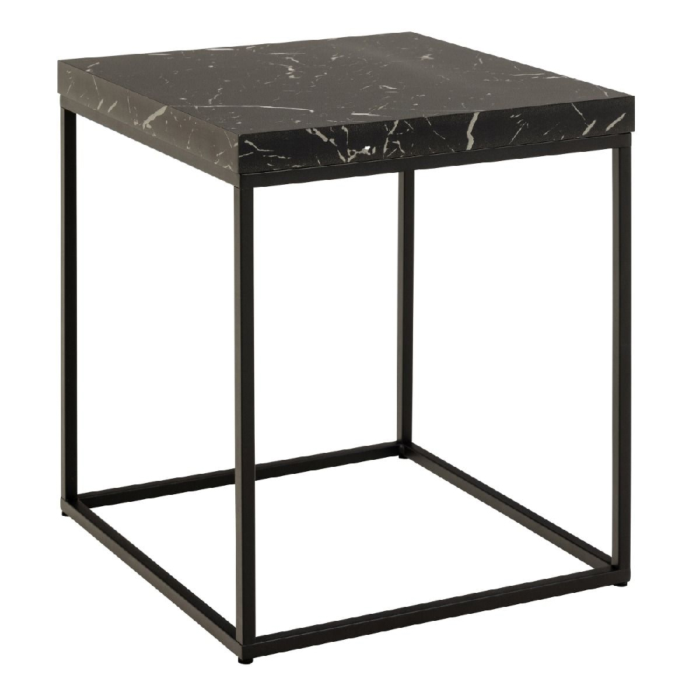 Read more about Burnaby wooden coffee table small in black marble effect