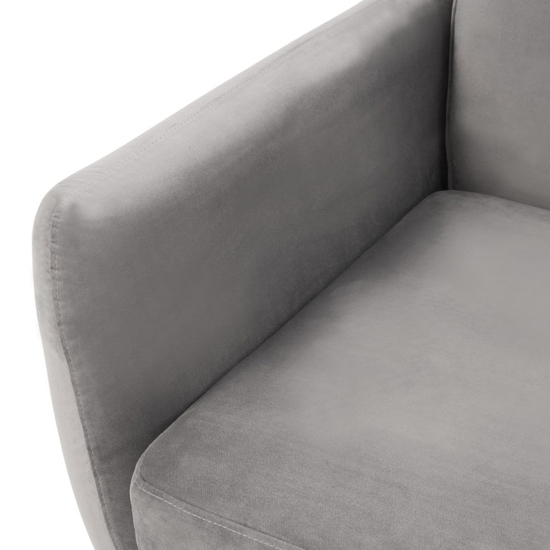 Burnley Chesterfield Velvet 3 Seater Corner Sofa In Grey_6