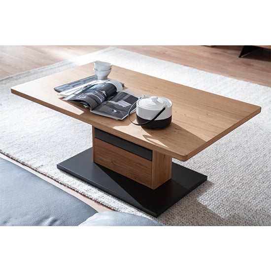 Read more about Bursa wooden coffee table in planked oak
