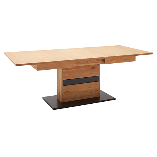 Bursa Extending Wooden Dining Table In Planked Oak_4