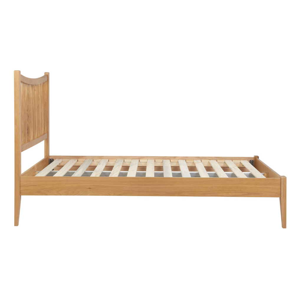 Burton Wooden King Size Bed In Oak
